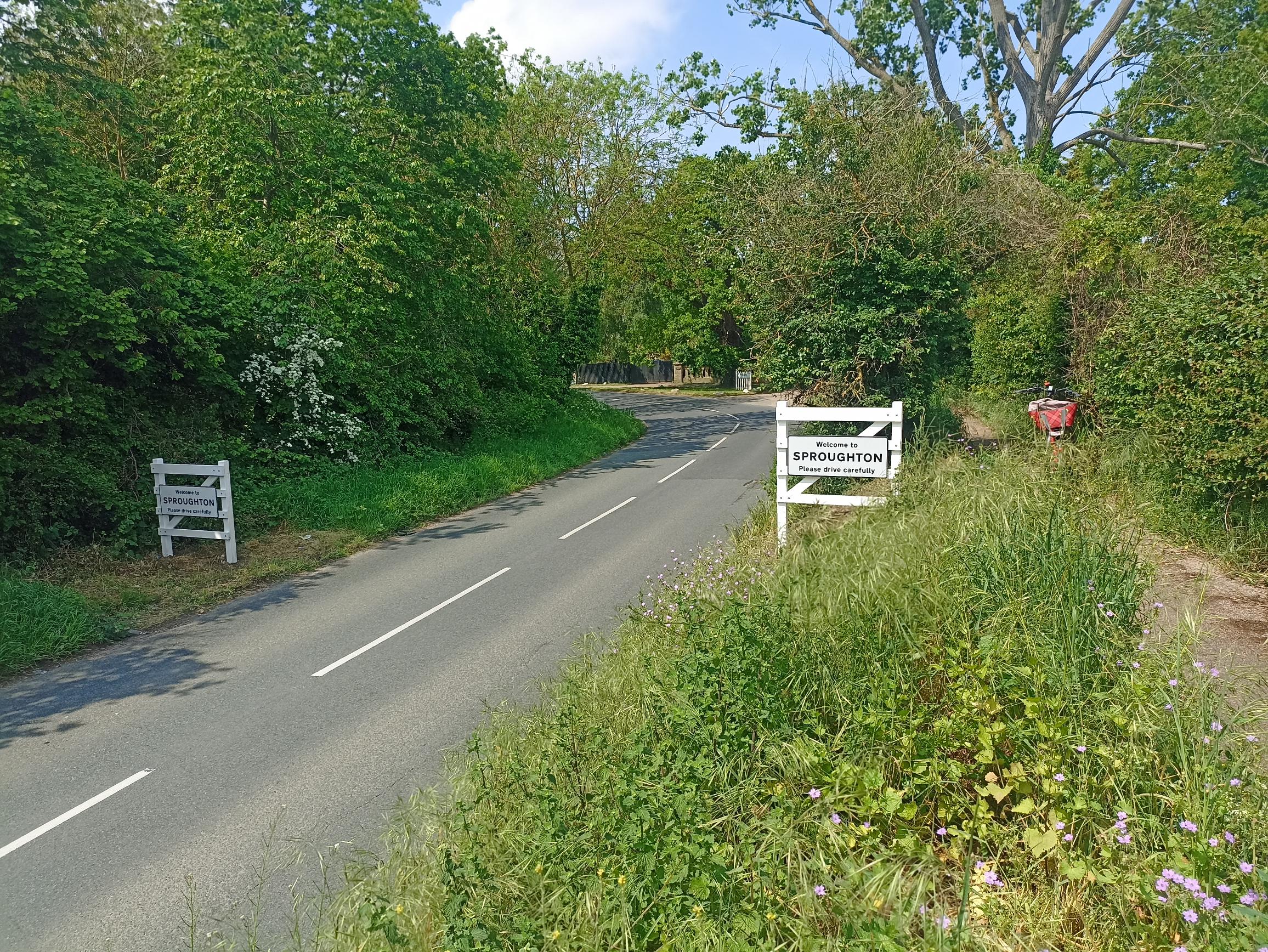Gates at side of road