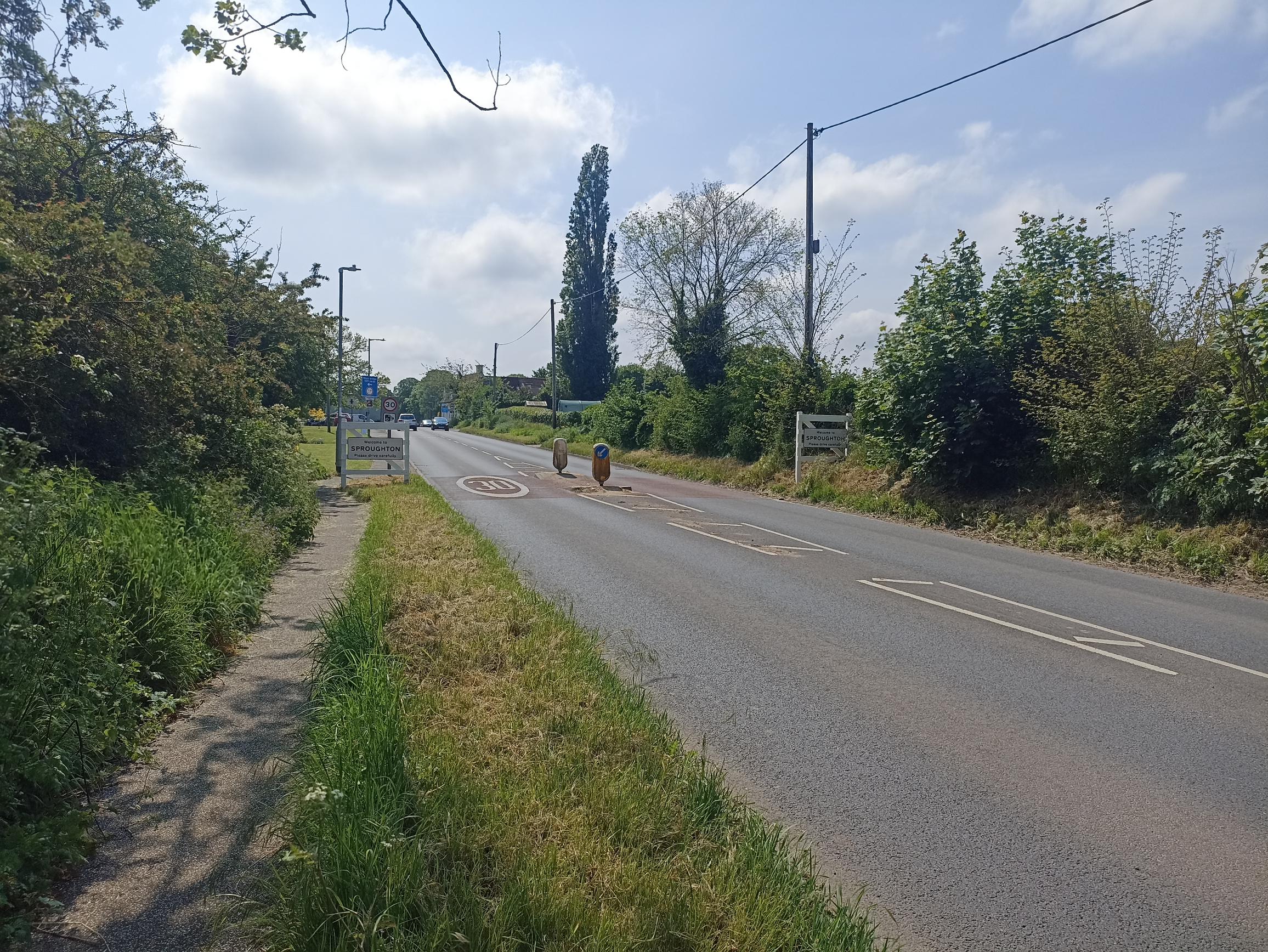 New gates roadside view