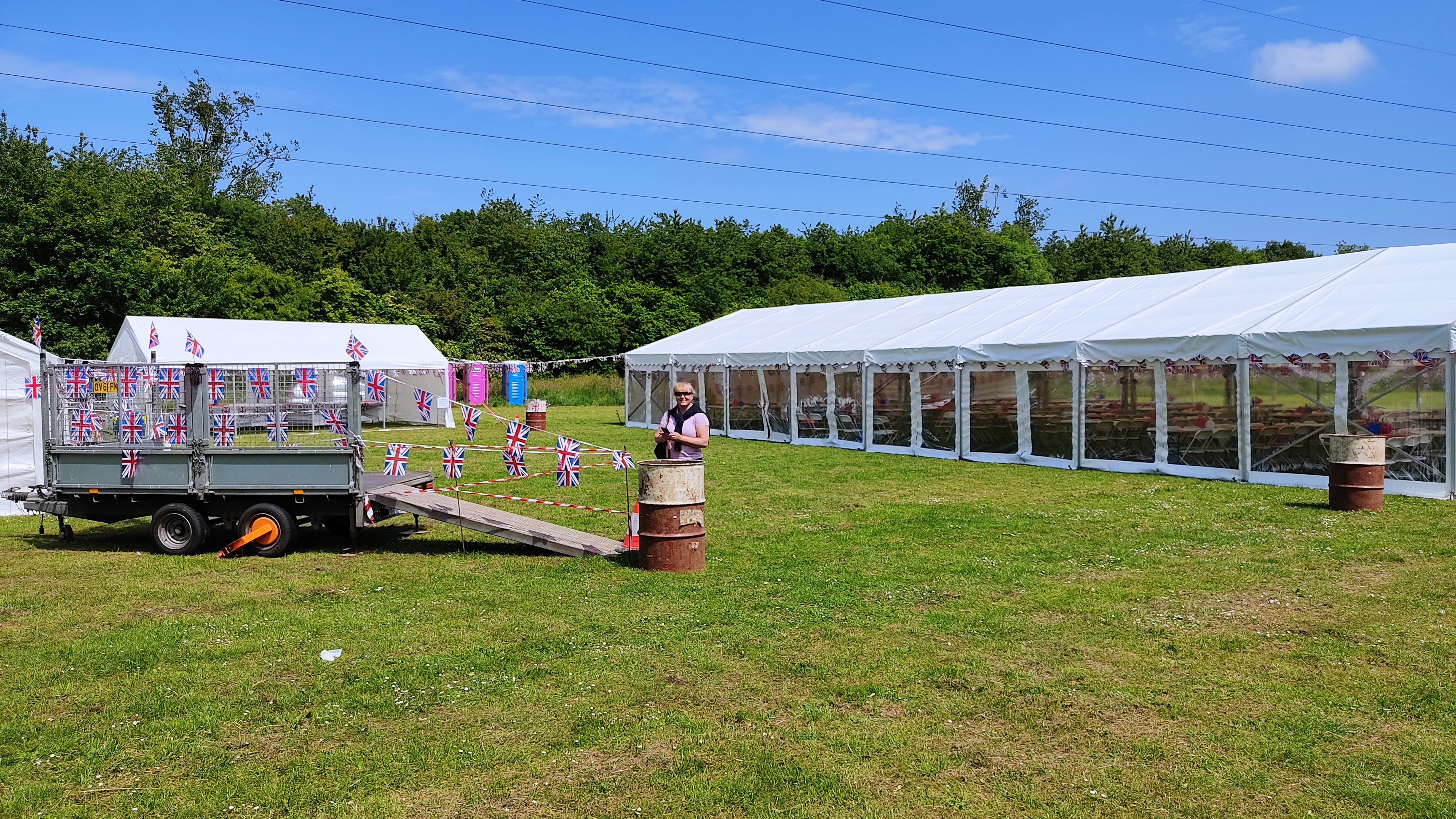 Tent outside