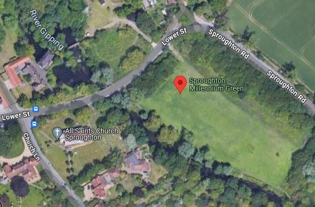 Millenium Green location pointer