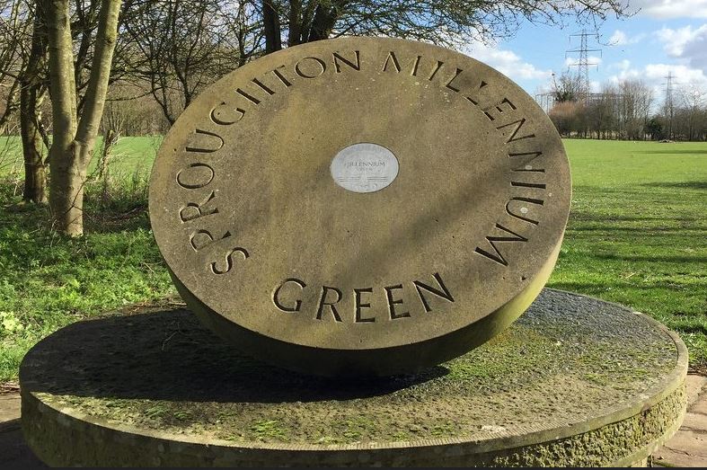 Millenium Green plaque