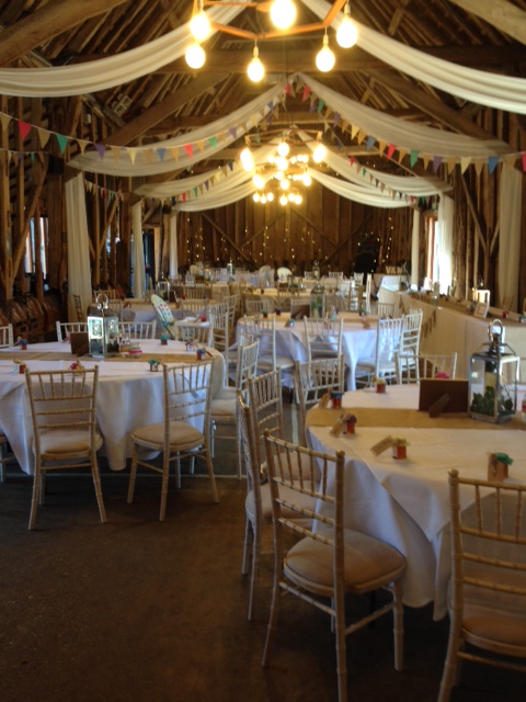 Table layout at wedding